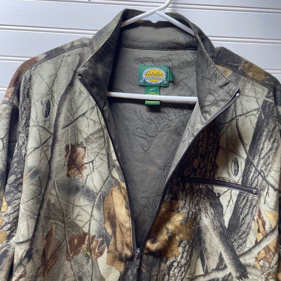 Cabela’s Scentlok Fleece 1/2 Zip Long Sleeve Pullover Size XL Realtree - Picture 4 of 16